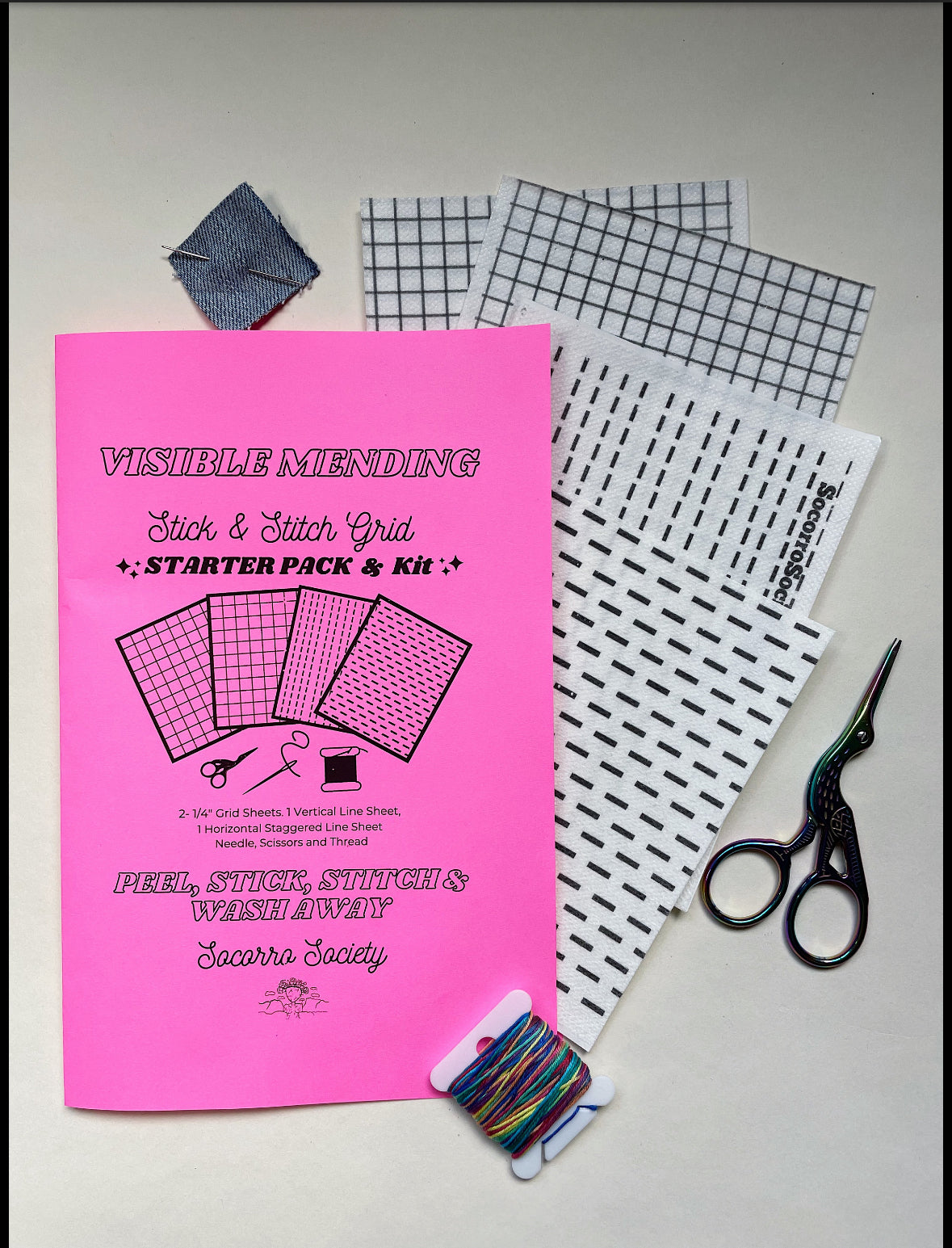 Stick 'n Stitch Visible Mending Starter Pack Kit – Socorro Society
